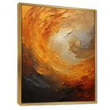 Gold Orange Desert Mirage Spiral I - Abstract Canvas Wall Art