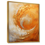 Gold Orange Desert Mirage Spiral II - Abstract Canvas Wall Art