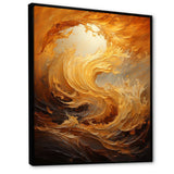 Golden Orange Surge II - Abstract Canvas Wall Art