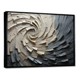 Grey Beige Meditative Movement III - Abstract Canvas Wall Art