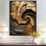 Gold Black Timeless Turn IV - Abstract Canvas Wall Art