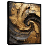 Gold Black Timeless Turn IV - Abstract Canvas Wall Art