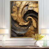 Gold Black Timeless Turn IV - Abstract Canvas Wall Art