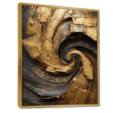 Gold Black Timeless Turn IV - Abstract Canvas Wall Art