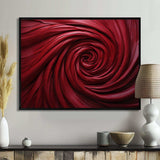 Red Winding Wonder - Abstract Canvas Wall Art