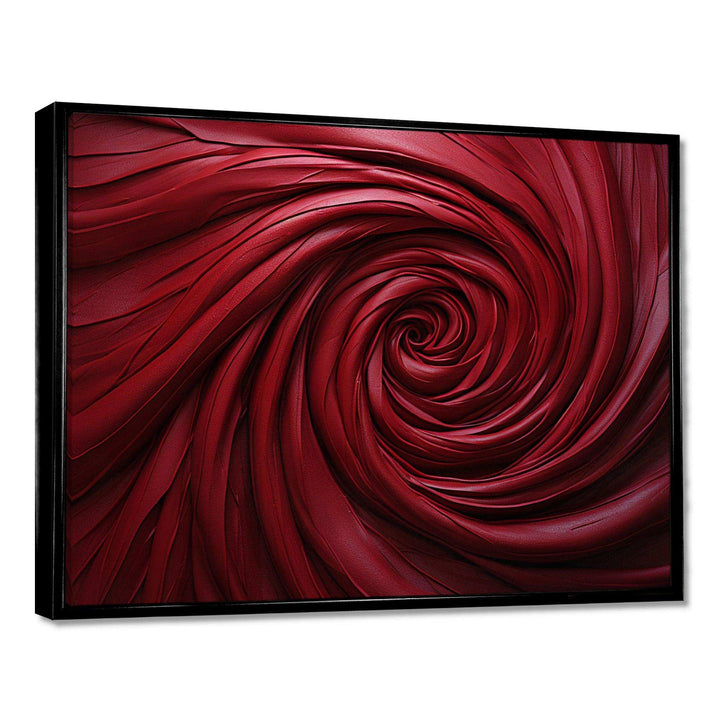Red Winding Wonder - Abstract Canvas Wall Art