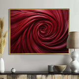 Red Winding Wonder - Abstract Canvas Wall Art