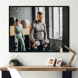 Bodybuilding Workout I - Aerobic & Bodybuilding Canvas Wall Art