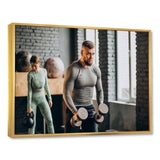 Bodybuilding Workout I - Aerobic & Bodybuilding Canvas Wall Art