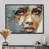 Paint Collage African Woman I - People Canvas Wall Art