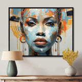 Queen Of Africa Woman Portrait - People Canvas Wall Art