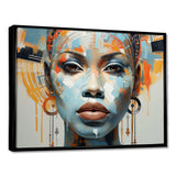 Queen Of Africa Woman Portrait - People Canvas Wall Art