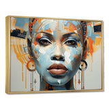 Queen Of Africa Woman Portrait - People Canvas Wall Art