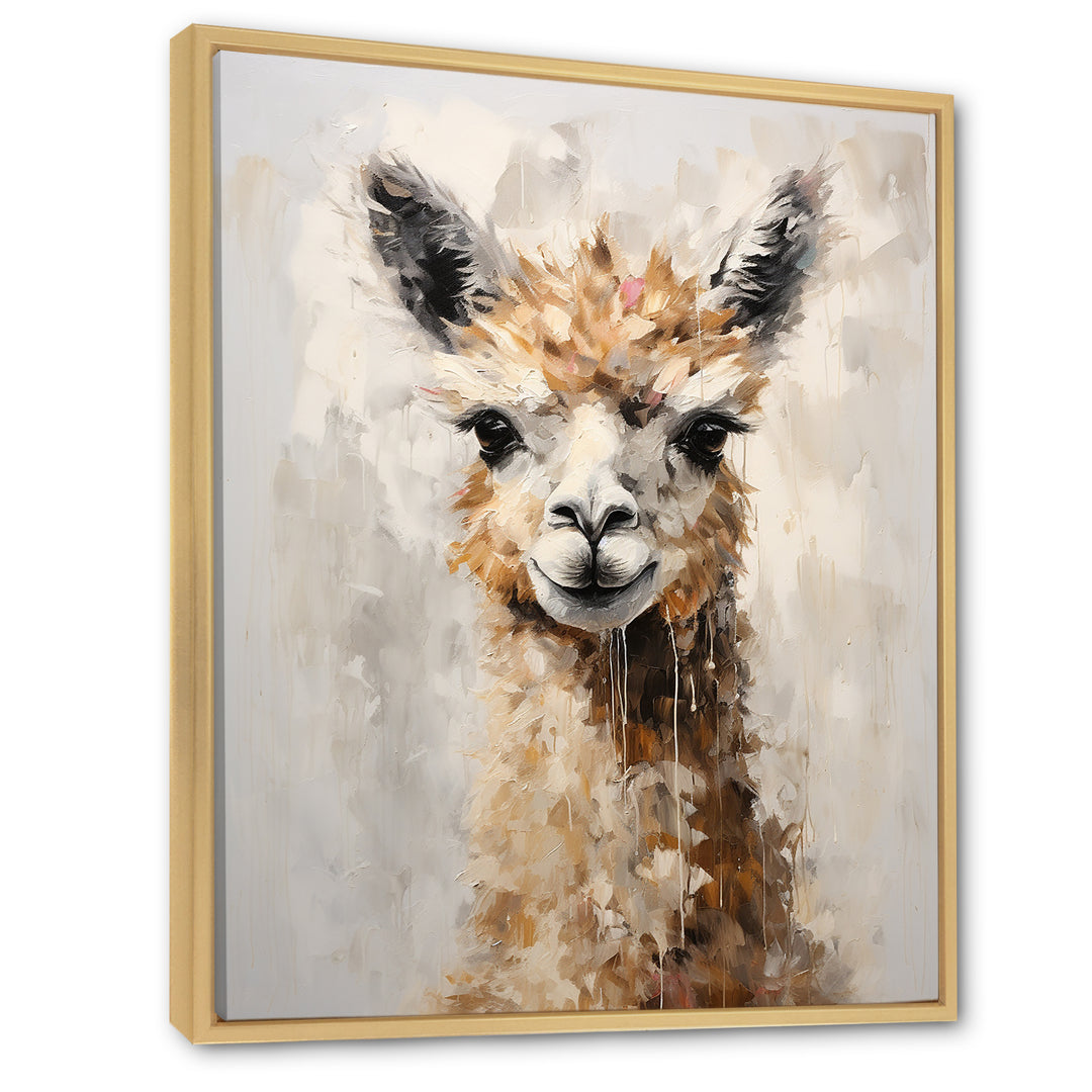Minimalism Alpaca Grunge - Alpaca Wall Art Prints
