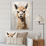 Minimalism Alpaca Grunge - Alpaca Wall Art Prints