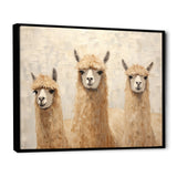 Minimalism Cute Alpacas - Alpaca Canvas Wall Art