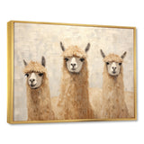 Minimalism Cute Alpacas - Alpaca Canvas Wall Art