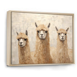 Minimalism Cute Alpacas - Alpaca Canvas Wall Art