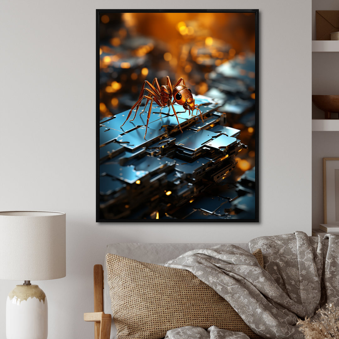 Digital Antics Pixelated Ant - Ant Wall Art Prints