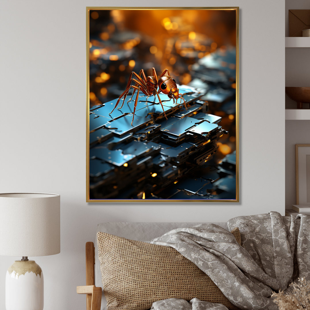 Digital Antics Pixelated Ant - Ant Wall Art Prints