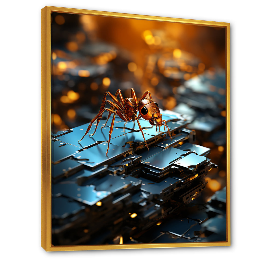 Digital Antics Pixelated Ant - Ant Wall Art Prints