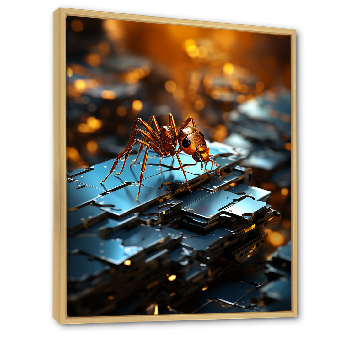 Digital Antics Pixelated Ant - Ant Wall Art Prints