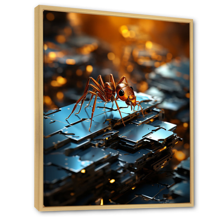 Digital Antics Pixelated Ant - Ant Wall Art Prints