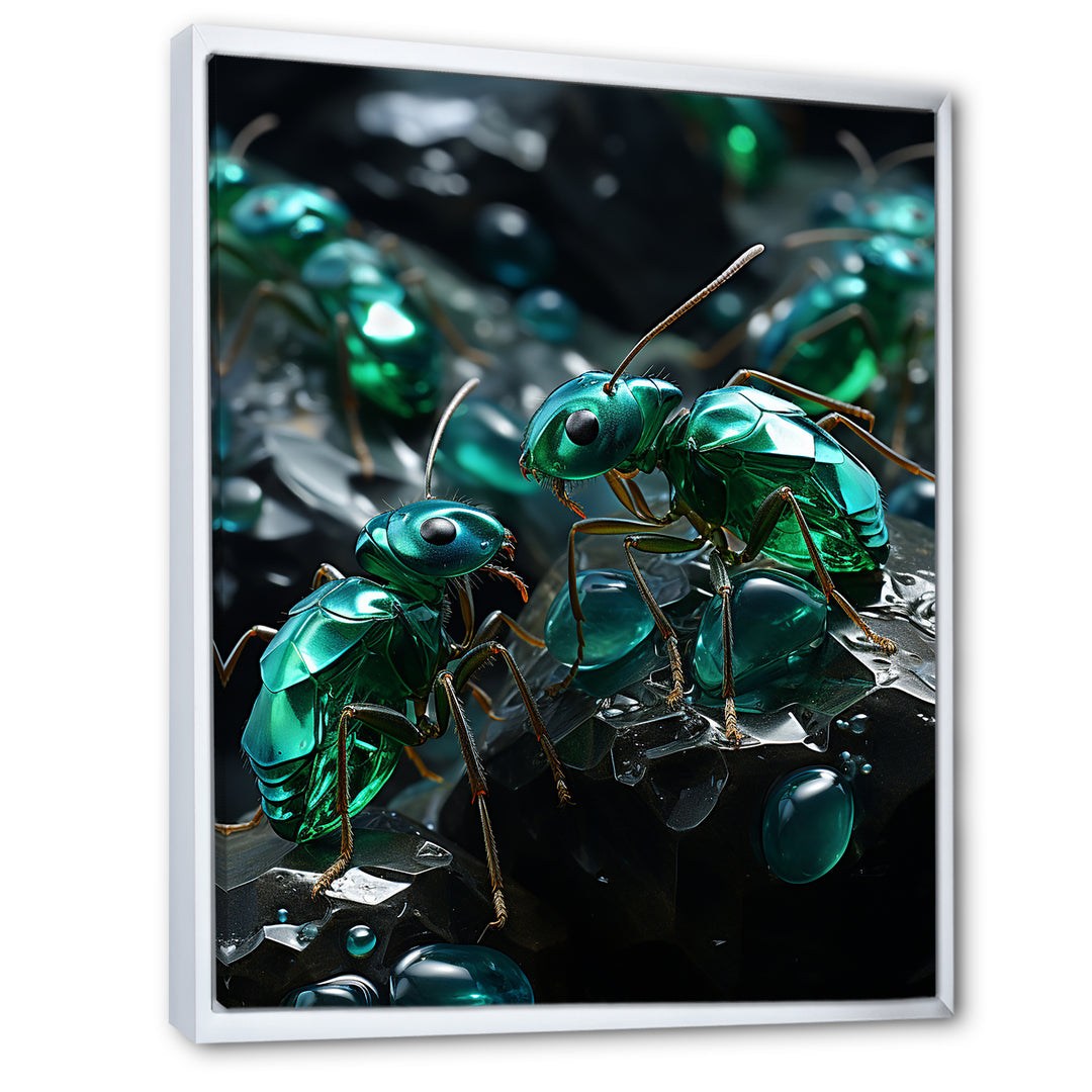 Emerald Explorations Ants - Green Ant Wall Art
