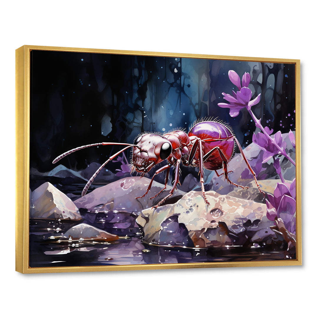 Enchanted Microcosm Ant - Ant Large Canvas Wall Art
