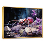 Enchanted Microcosm Ant - Ant Large Canvas Wall Art