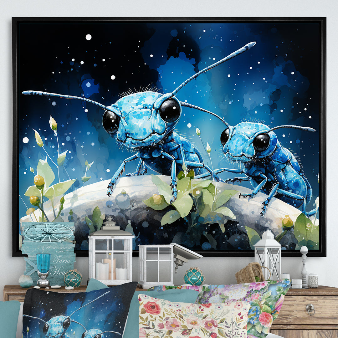 Enchanted Minions Blue Ants - Ant Home Decor Art