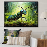 Forest Guardian Green Ant - Ant Bedroom Wall Art