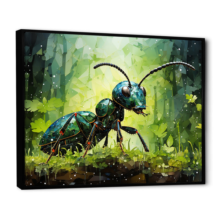 Forest Guardian Green Ant - Ant Bedroom Wall Art