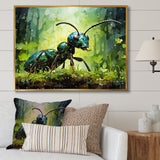 Forest Guardian Green Ant - Ant Bedroom Wall Art