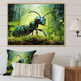 Forest Guardian Green Ant - Ant Bedroom Wall Art