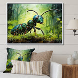 Forest Guardian Green Ant - Ant Bedroom Wall Art