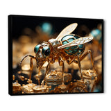 Gilded Expedition Gold Ant - Ant Canvas Wall Art