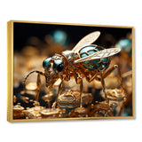 Gilded Expedition Gold Ant - Ant Canvas Wall Art