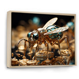 Gilded Expedition Gold Ant - Ant Canvas Wall Art