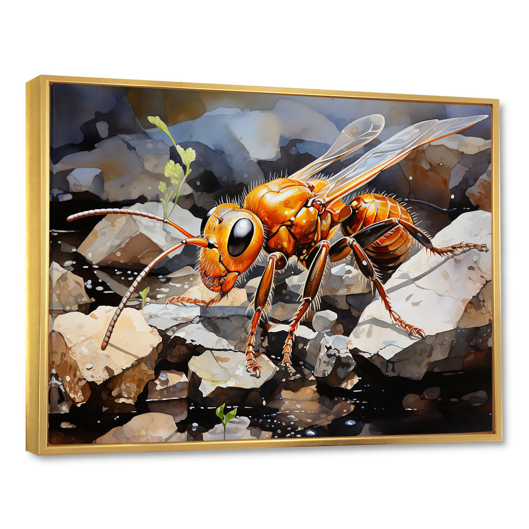 Golden Pathways Golden Ant - Ant Wall Decor