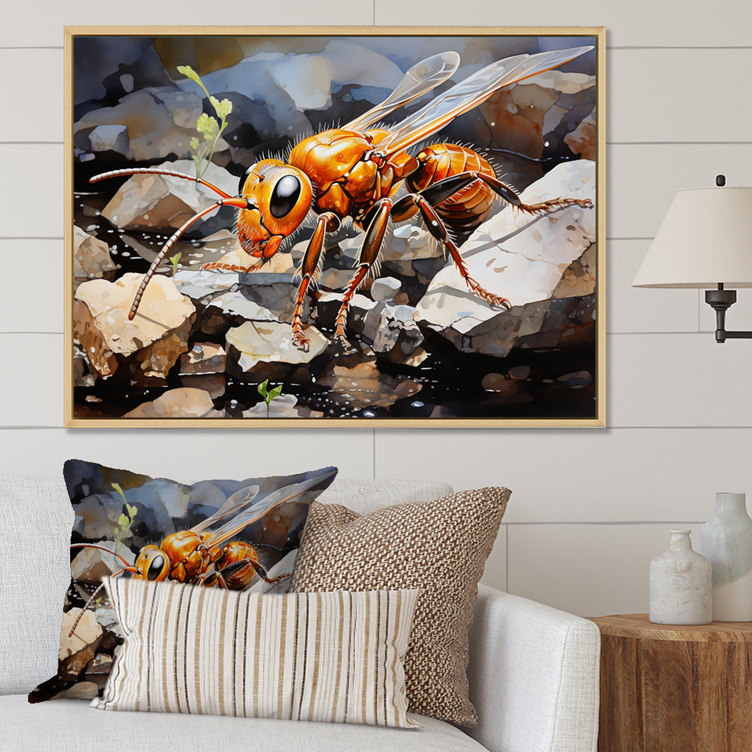 Golden Pathways Golden Ant - Ant Wall Decor