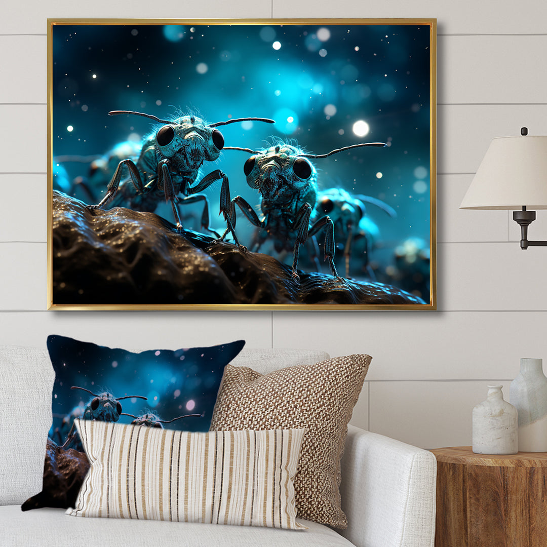 Lunar Workers Silver Ants - Silver Ant Wall Art