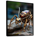 Metallic Worker Bronze Ant - Gold Ant Wall Art