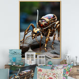 Metallic Worker Bronze Ant - Gold Ant Wall Art