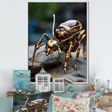 Metallic Worker Bronze Ant - Gold Ant Wall Art