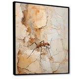 Minimalism Ant Beige Collage - Ant Framed Canvas Art
