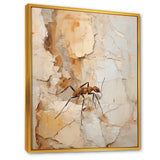 Minimalism Ant Beige Collage - Ant Framed Canvas Art