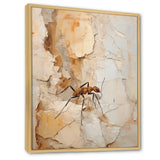 Minimalism Ant Beige Collage - Ant Framed Canvas Art