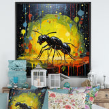 Neon Pioneers Black Ant - Ant Canvas Wall Art