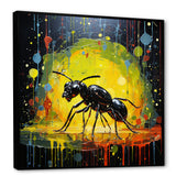 Neon Pioneers Black Ant - Ant Canvas Wall Art